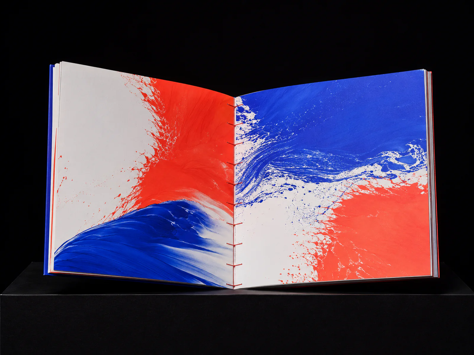 Corporate reports, binding materials and colour proofs ready for approval
