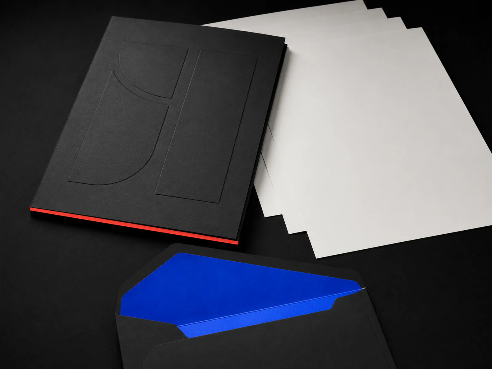 Corporate print programme with reports, swatches, folders and approval materials