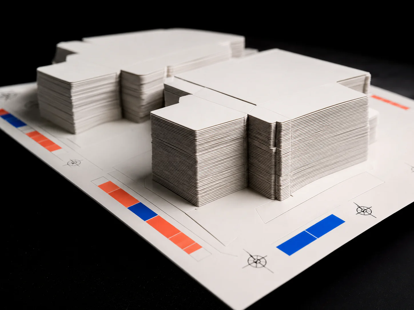 Coordinated print kits and protective packs prepared for multiple destinations